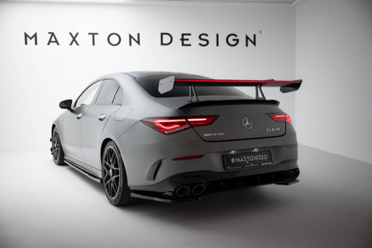 Carbon Αεροτομή Με Άνω Στήριγμα Swan + LED Mercedes-Benz CLA Coupe C118 / C118 Facelift