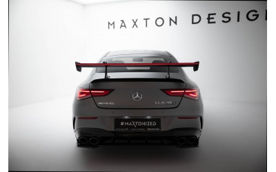 Carbon Spoiler With Upper Swan Mounting + LED Mercedes-Benz CLA Coupe C118 / C118 Facelift