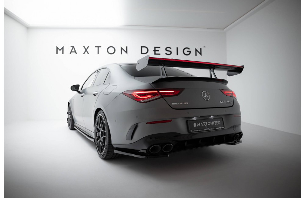 Carbon Spoiler With Upper Swan Mounting + LED Mercedes-Benz CLA Coupe C118 / C118 Facelift