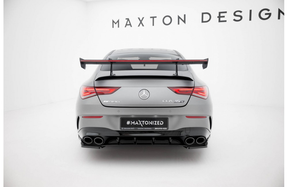 Carbon Spoiler With Upper Swan Mounting + LED Mercedes-Benz CLA Coupe C118 / C118 Facelift