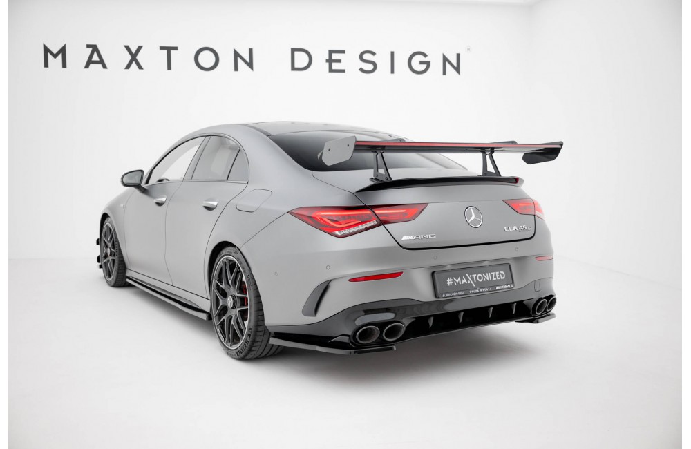 Carbon Spoiler With Upper Swan Mounting + LED Mercedes-Benz CLA Coupe C118 / C118 Facelift