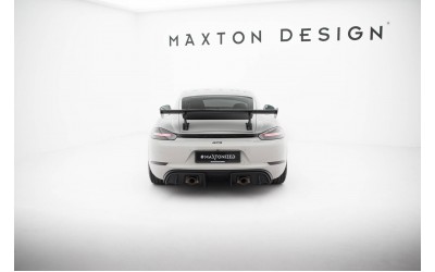 Carbon Spoiler With Internal Brackets Uprights V.2 Porsche 718 Cayman 982c