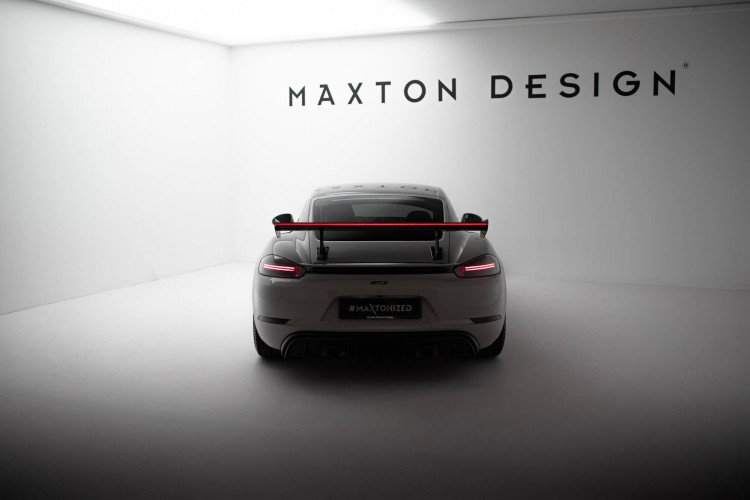 Αεροτομή Carbon Με Εσωτερικά Στηρίγματα V.1 + LED Porsche 718 Cayman 982c