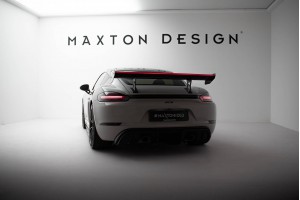 Carbon Spoiler With Internal Brackets Uprights V.1 + LED Porsche 718 Cayman 982c Carbon Spoiler With Internal Brackets Uprights V.1 + LED Porsche 718 Cayman 982c