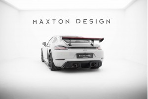 Carbon Spoiler With Internal Brackets Uprights V.1 + LED Porsche 718 Cayman 982c Carbon Spoiler With Internal Brackets Uprights V.1 + LED Porsche 718 Cayman 982c