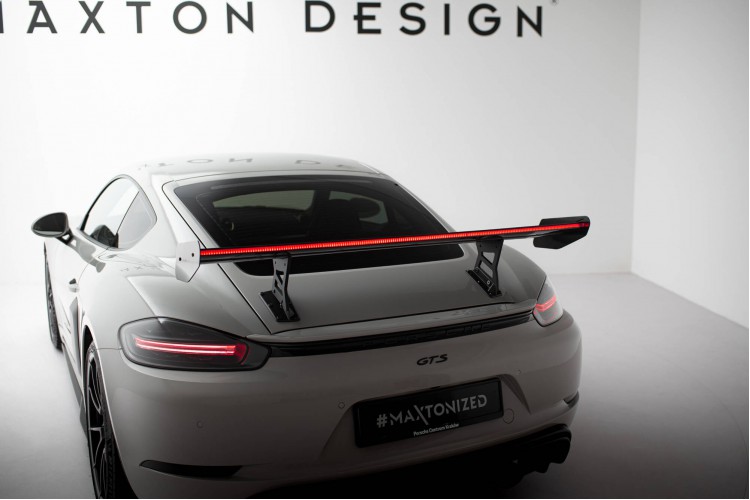 Αεροτομή Carbon Με Εσωτερικά Στηρίγματα V.1 + LED Porsche 718 Cayman 982c