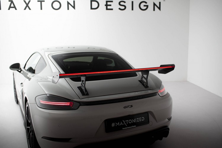 Αεροτομή Carbon Με Εσωτερικά Στηρίγματα V.1 + LED Porsche 718 Cayman 982c