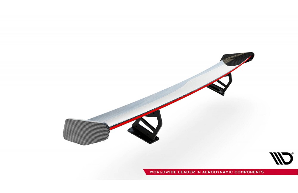 Carbon Spoiler With Internal Brackets Uprights V.2 + LED Porsche 718 Cayman 982c