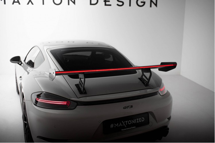 Αεροτομή Carbon Με Εσωτερικά Στηρίγματα V.2 + LED Porsche 718 Cayman 982c