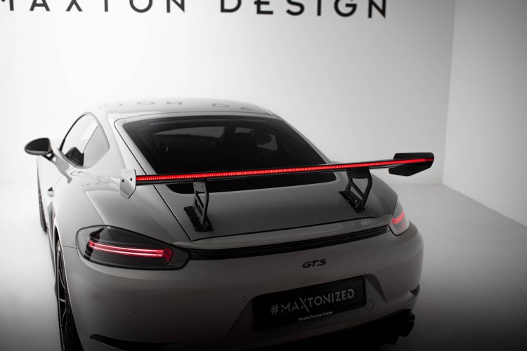 Αεροτομή Carbon Με Εσωτερικά Στηρίγματα V.2 + LED Porsche 718 Cayman 982c