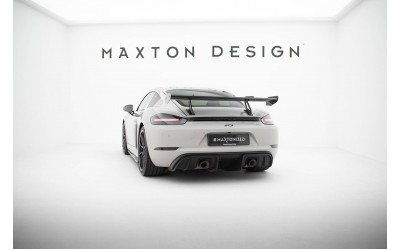 Carbon Spoiler With Upper Swan Mounting  V.1 Porsche 718 Cayman 982c