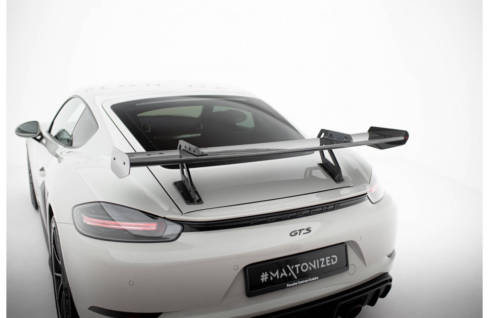 Carbon Spoiler With Upper Swan Mounting V.1 Porsche 718 Cayman 982c Carbon Spoiler With Upper Swan Mounting V.1 Porsche 718 Cayman 982c
