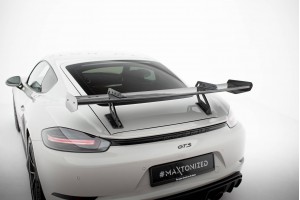 Carbon Spoiler With Upper Swan Mounting V.1 Porsche 718 Cayman 982c Carbon Spoiler With Upper Swan Mounting V.1 Porsche 718 Cayman 982c