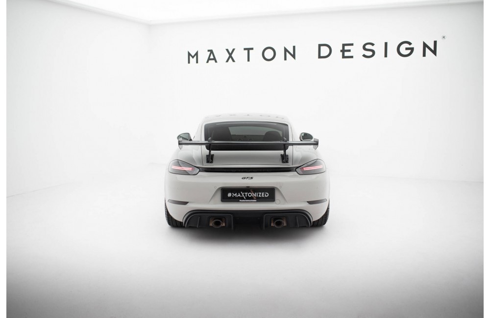 Carbon Spoiler With Upper Swan Mounting V.1 Porsche 718 Cayman 982c Carbon Spoiler With Upper Swan Mounting V.1 Porsche 718 Cayman 982c