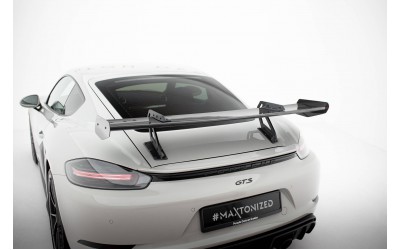 Carbon Spoiler With Upper Swan Mounting  V.1 Porsche 718 Cayman 982c