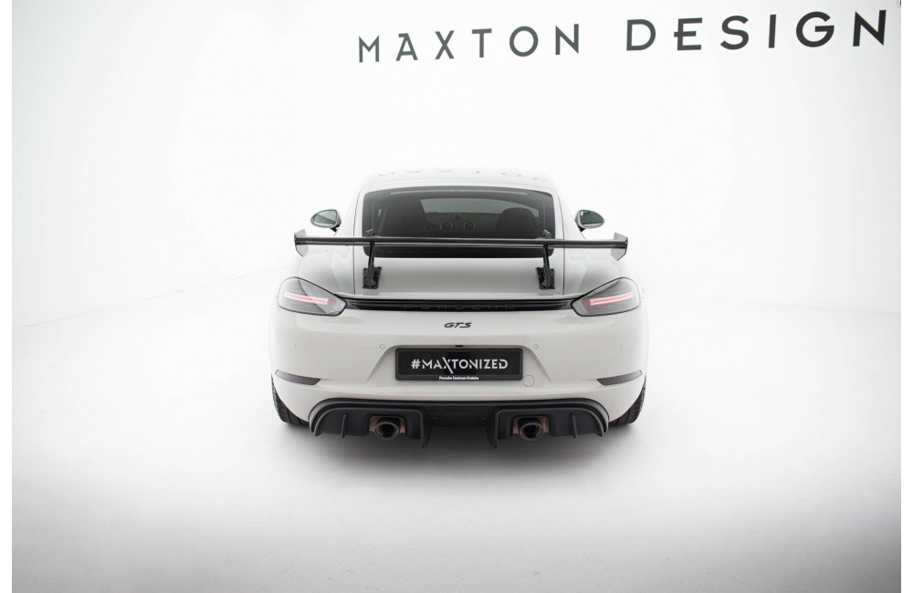 Carbon Spoiler With Upper Swan Mounting V.2 Porsche 718 Cayman 982c Carbon Spoiler With Upper Swan Mounting V.2 Porsche 718 Cayman 982c