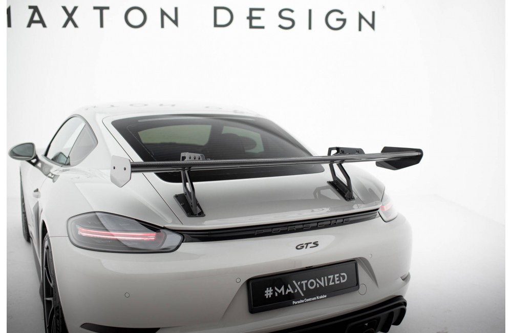 Carbon Spoiler With Upper Swan Mounting V.2 Porsche 718 Cayman 982c Carbon Spoiler With Upper Swan Mounting V.2 Porsche 718 Cayman 982c