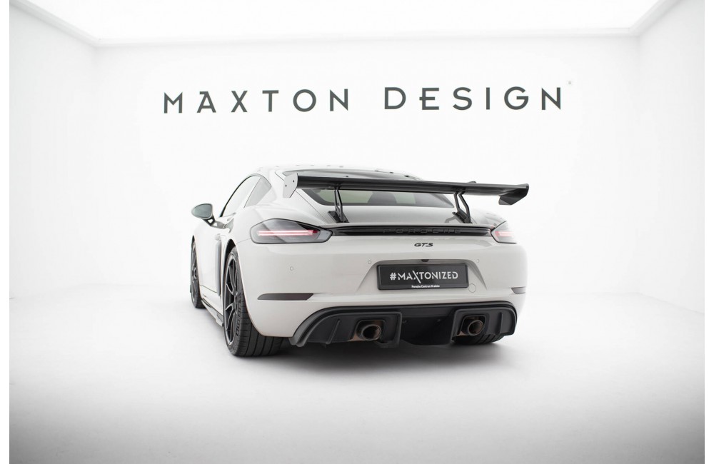 Carbon Spoiler With Upper Swan Mounting V.2 Porsche 718 Cayman 982c Carbon Spoiler With Upper Swan Mounting V.2 Porsche 718 Cayman 982c