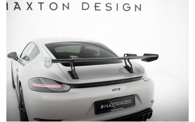 Carbon Spoiler With Upper Swan Mounting  V.2 Porsche 718 Cayman 982c