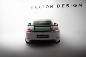 Carbon Spoiler With Upper Swan Mounting V.1 + LED Porsche 718 Cayman 982c Carbon Spoiler With Upper Swan Mounting V.1 + LED Porsche 718 Cayman 982c