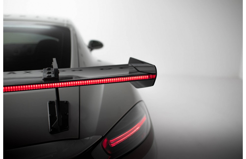Carbon Spoiler With Upper Swan Mounting V.1 + LED Porsche 718 Cayman 982c Carbon Spoiler With Upper Swan Mounting V.1 + LED Porsche 718 Cayman 982c
