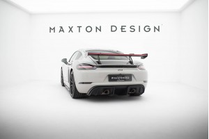 Carbon Spoiler With Upper Swan Mounting V.1 + LED Porsche 718 Cayman 982c Carbon Spoiler With Upper Swan Mounting V.1 + LED Porsche 718 Cayman 982c