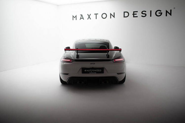 Αεροτομή Carbon Με Άνω Στήριξη V.2 + LED Porsche 718 Cayman 982c