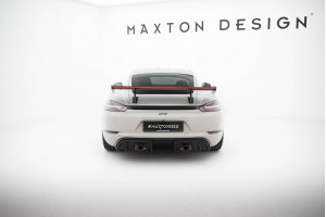 Carbon Spoiler With Upper Swan Mounting V.2 + LED Porsche 718 Cayman 982c Carbon Spoiler With Upper Swan Mounting V.2 + LED Porsche 718 Cayman 982c