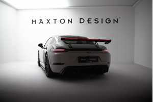 Carbon Spoiler With Upper Swan Mounting V.2 + LED Porsche 718 Cayman 982c Carbon Spoiler With Upper Swan Mounting V.2 + LED Porsche 718 Cayman 982c