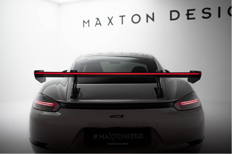Αεροτομή Carbon Με Άνω Στήριξη V.2 + LED Porsche 718 Cayman 982c