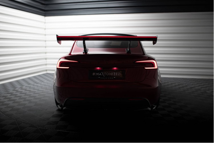 Carbon Αεροτομή + LED Tesla Model 3