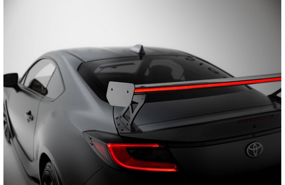 Carbon Spoiler With External Brackets Uprights + LED Toyota GR86 / Subaru BRZ Mk2 Carbon Spoiler With External Brackets Uprights + LED Toyota GR86 / Subaru BRZ Mk2