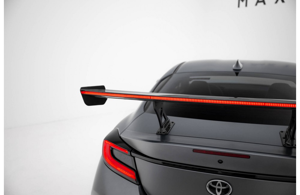 Carbon Spoiler With Internal Brackets Uprights + LED Toyota GR86 / Subaru BRZ Mk2 Carbon Spoiler With Internal Brackets Uprights + LED Toyota GR86 / Subaru BRZ Mk2