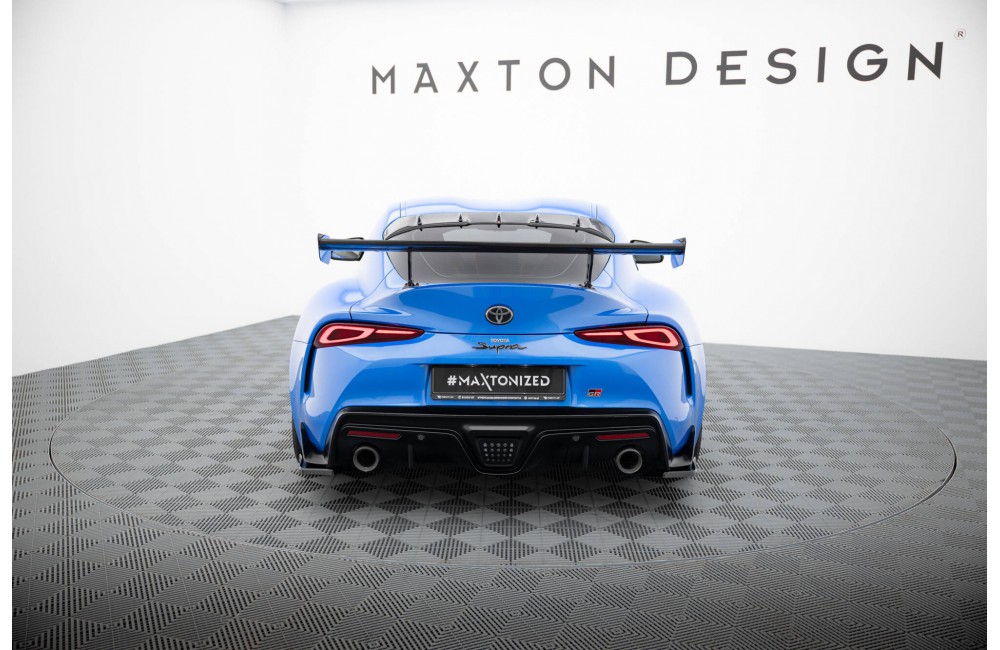 Carbon Spoiler With External Brackets Uprights Toyota Supra Mk5 Carbon Spoiler With External Brackets Uprights Toyota Supra Mk5