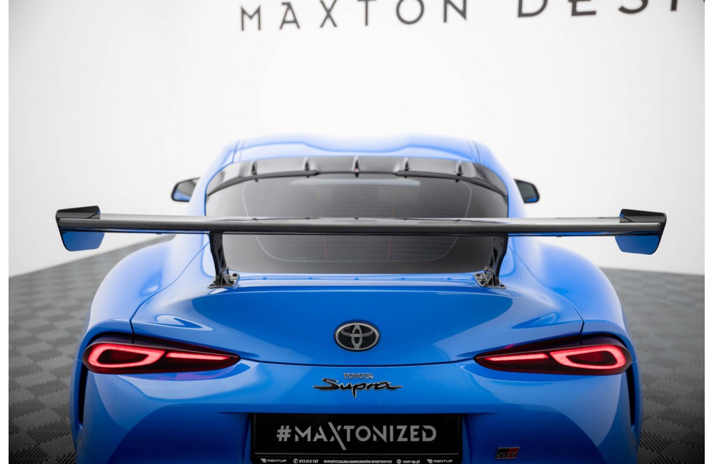 Carbon Spoiler With External Brackets Uprights Toyota Supra Mk5 Carbon Spoiler With External Brackets Uprights Toyota Supra Mk5