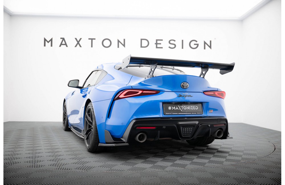 Carbon Spoiler With External Brackets Uprights Toyota Supra Mk5 Carbon Spoiler With External Brackets Uprights Toyota Supra Mk5