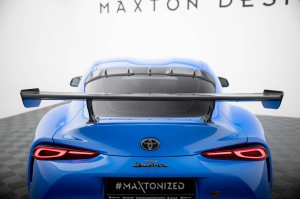 Carbon Spoiler With External Brackets Uprights Toyota Supra Mk5 Carbon Spoiler With External Brackets Uprights Toyota Supra Mk5