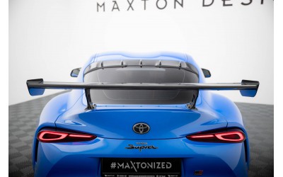 Carbon Spoiler With External Brackets Uprights Toyota Supra Mk5