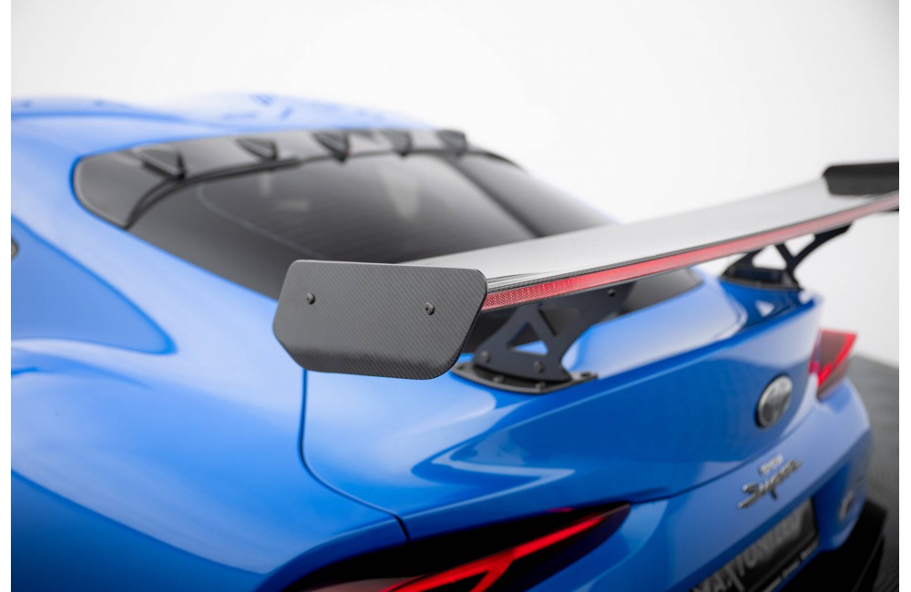 Carbon Spoiler With External Brackets Uprights + LED Toyota Supra Mk5 Carbon Spoiler With External Brackets Uprights + LED Toyota Supra Mk5