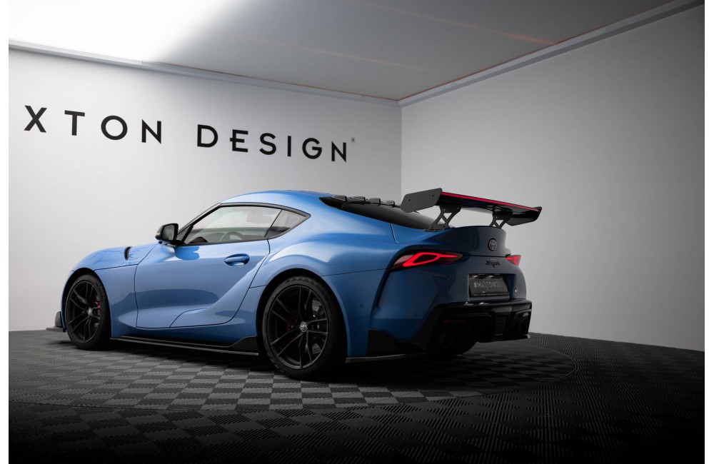 Carbon Spoiler With External Brackets Uprights + LED Toyota Supra Mk5 Carbon Spoiler With External Brackets Uprights + LED Toyota Supra Mk5