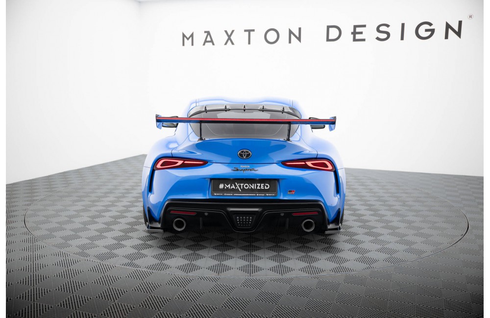 Carbon Spoiler With External Brackets Uprights + LED Toyota Supra Mk5 Carbon Spoiler With External Brackets Uprights + LED Toyota Supra Mk5
