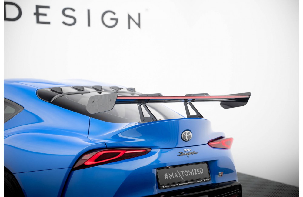 Carbon Spoiler With Upper Swan Mounting + LED Toyota Supra Mk5 Carbon Spoiler With Upper Swan Mounting + LED Toyota Supra Mk5