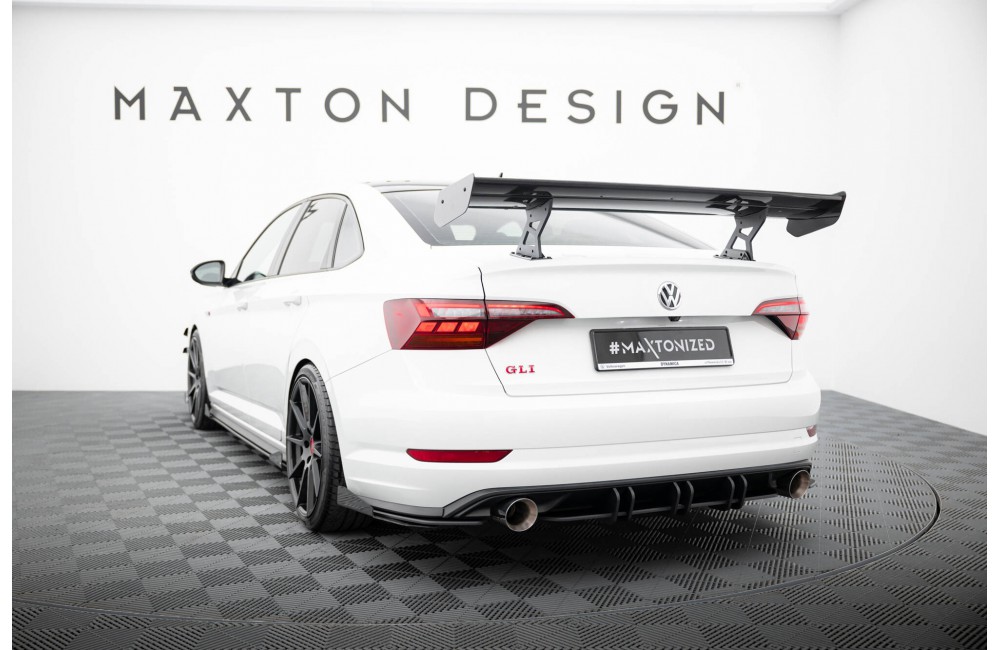 Carbon Spoiler With Internal Brackets Uprights Volkswagen Jetta GLI Mk7 Carbon Spoiler With Internal Brackets Uprights Volkswagen Jetta GLI Mk7