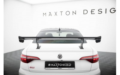 Carbon Spoiler With Internal Brackets Uprights Volkswagen Jetta GLI Mk7