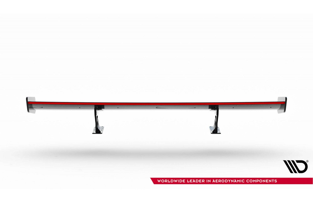 Carbon Spoiler With Internal Brackets Uprights + LED Volkswagen Jetta GLI Mk7