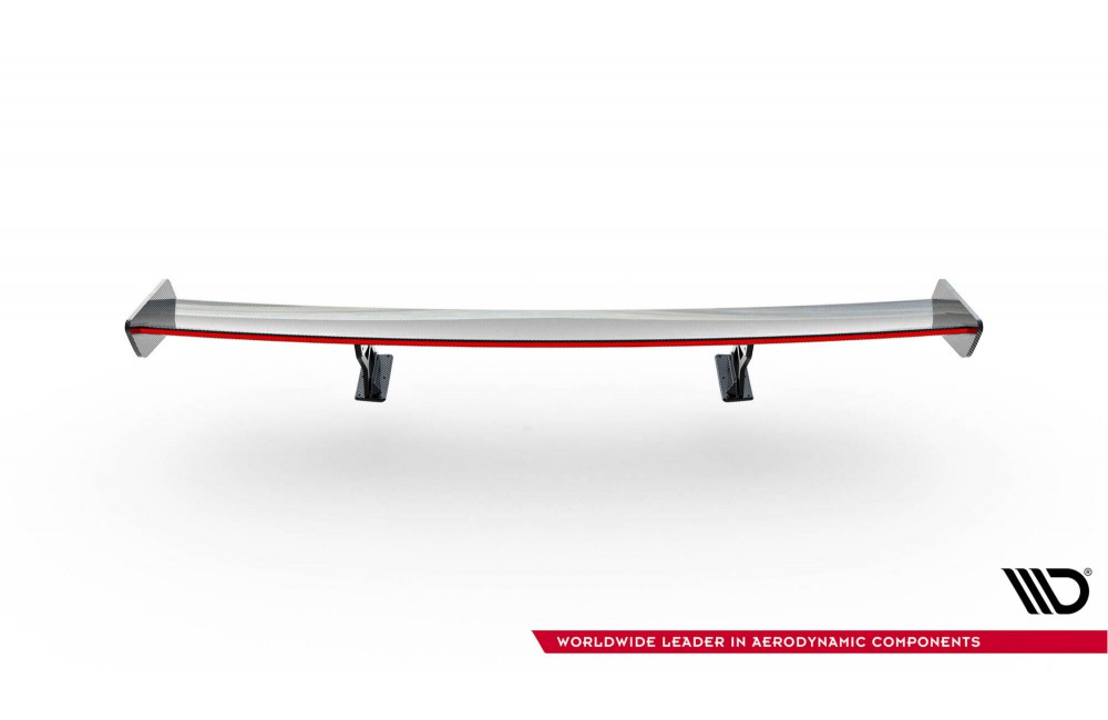 Carbon Spoiler With Internal Brackets Uprights + LED Volkswagen Jetta GLI Mk7