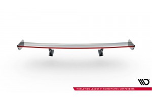 Carbon Spoiler With Internal Brackets Uprights + LED Volkswagen Jetta GLI Mk7