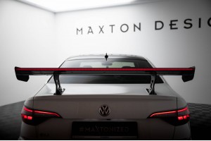 Carbon Spoiler With Internal Brackets Uprights + LED Volkswagen Jetta GLI Mk7