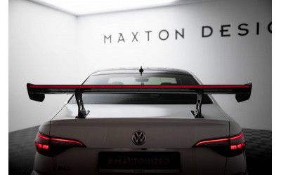 Carbon Spoiler With Internal Brackets Uprights + LED Volkswagen Jetta GLI Mk7