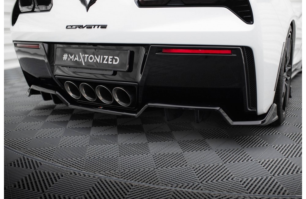 Central Rear Splitter (with vertical bars) Chevrolet Corvette C7 Central Rear Splitter (with vertical bars) Chevrolet Corvette C7